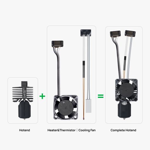 Bambu Lab kizárólag X1C kompatibilis komplett hotend – 0.2 mm (rozsdamentes acél)