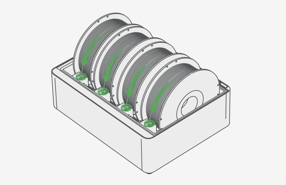 Filament behelyezése a 3D nyomtatóba